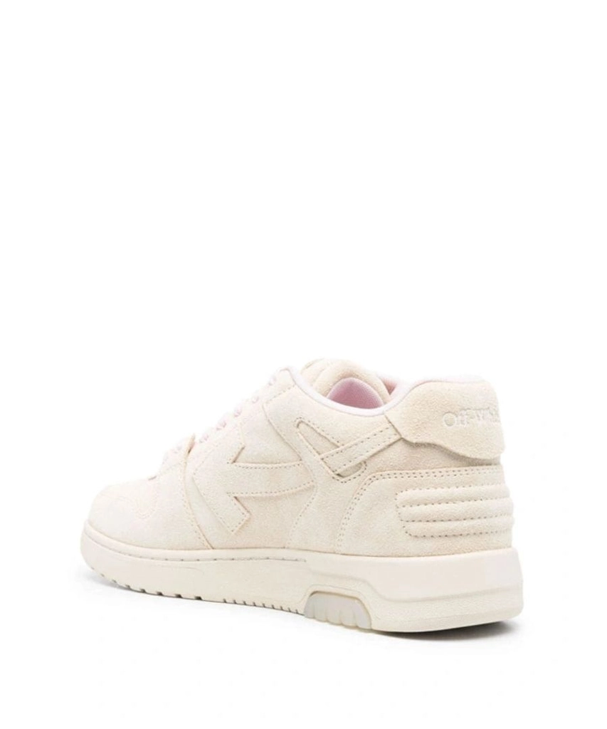Off White Mens Out of Office Suede Trainers in Beige Leather - Size UK 9